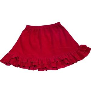 The Bailey Boys red corduroy ruffle skirt size 6X